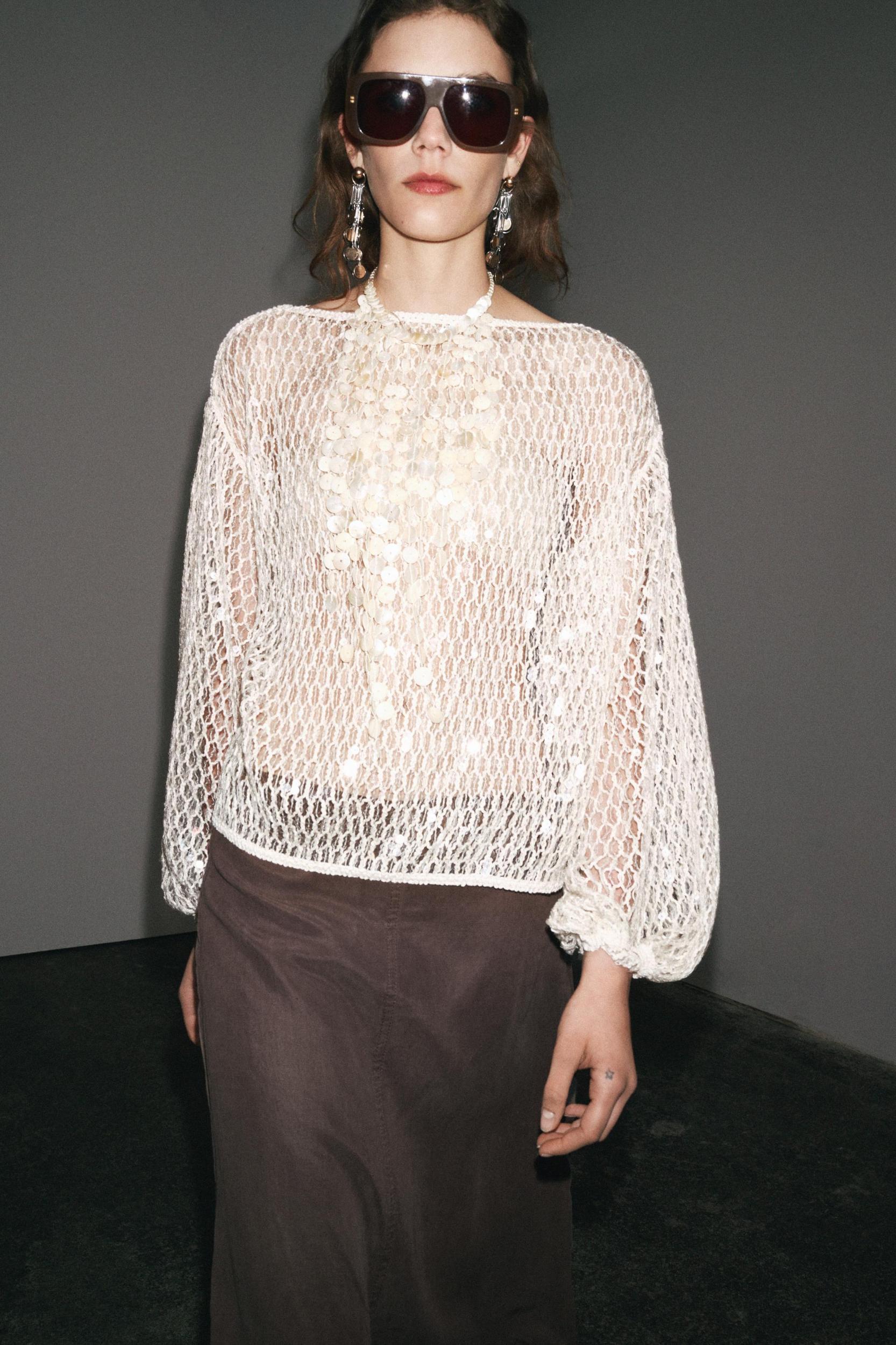 ZW COLLECTION SEQUIN TOP Product Image