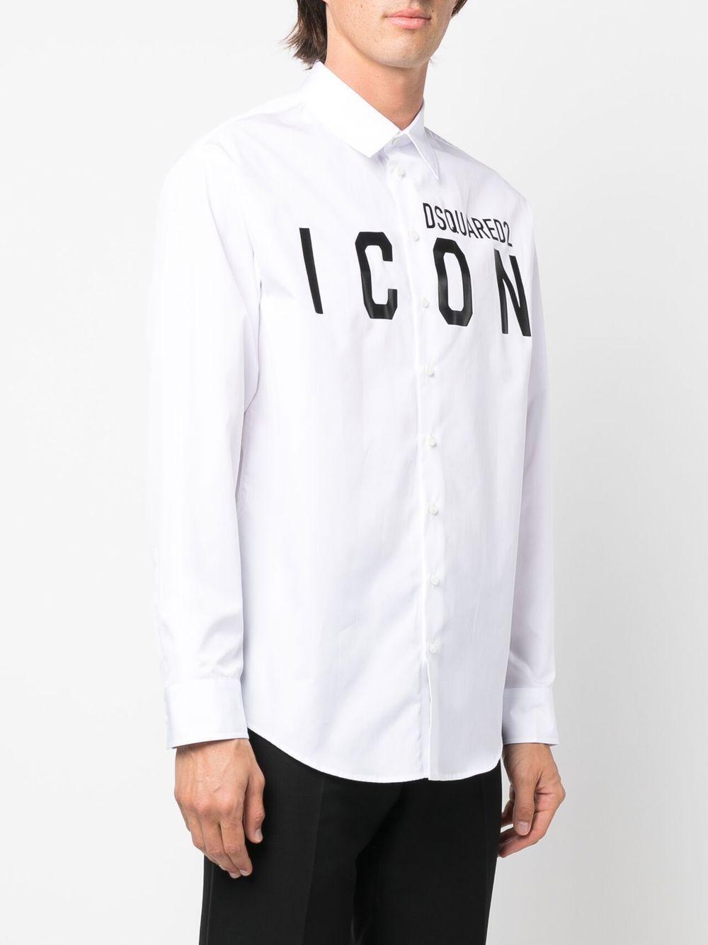 logo-print cotton shirt Product Image
