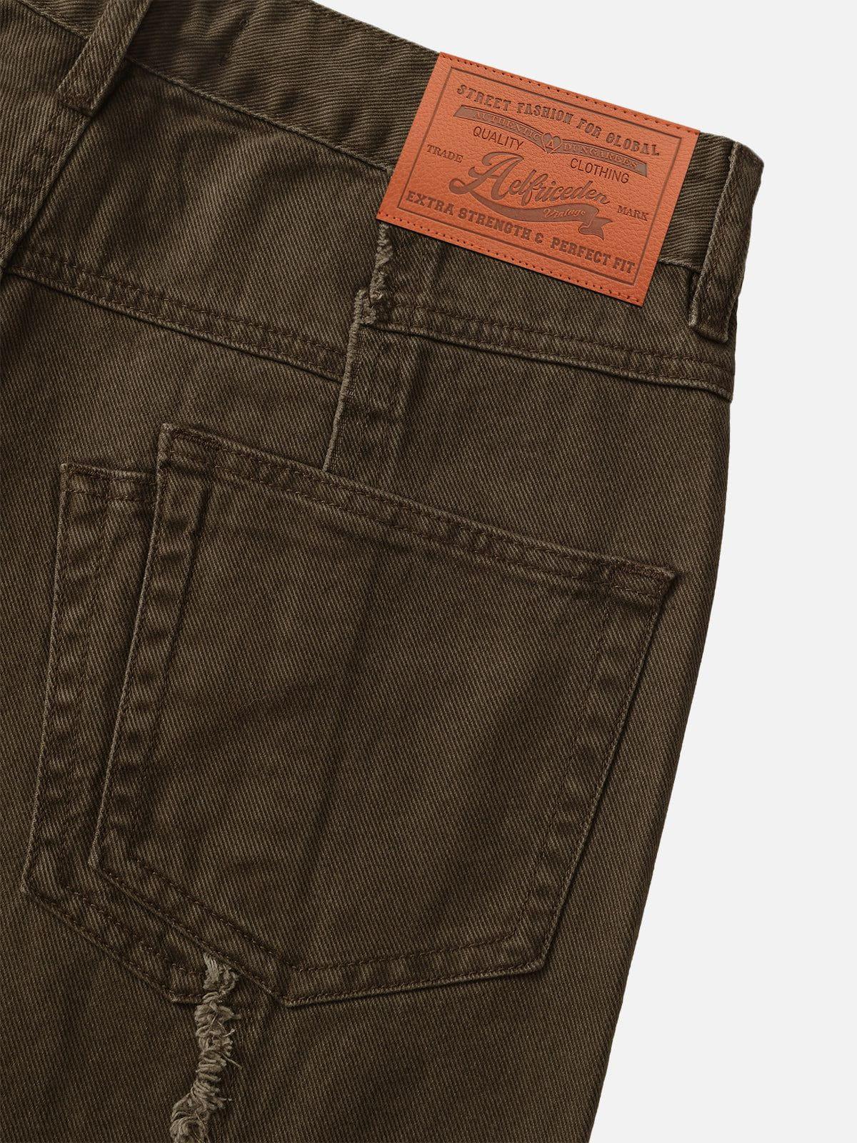 Aelfric Eden Fringe Patchwork Baggy Jeans Product Image