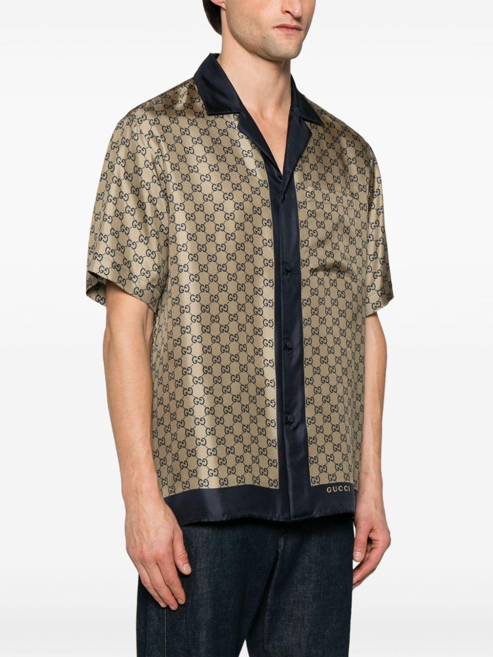 printed silk shirt Product Image