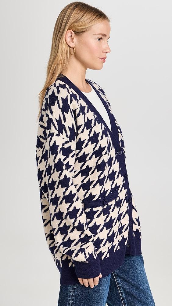 English Factory Knit Houndstooth Cardigan | Shopbop Product Image