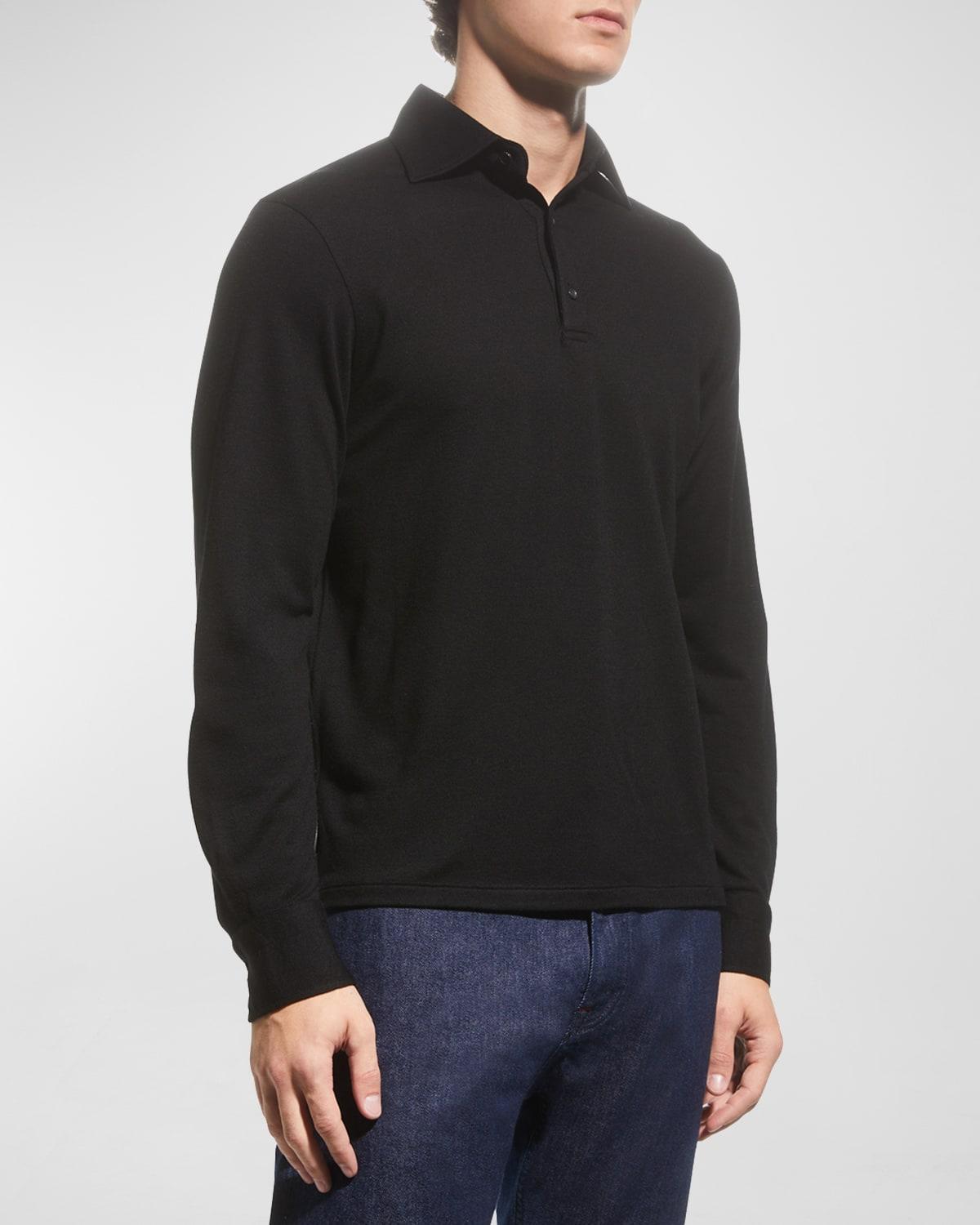 Mens Wool Evening Polo Shirt Product Image