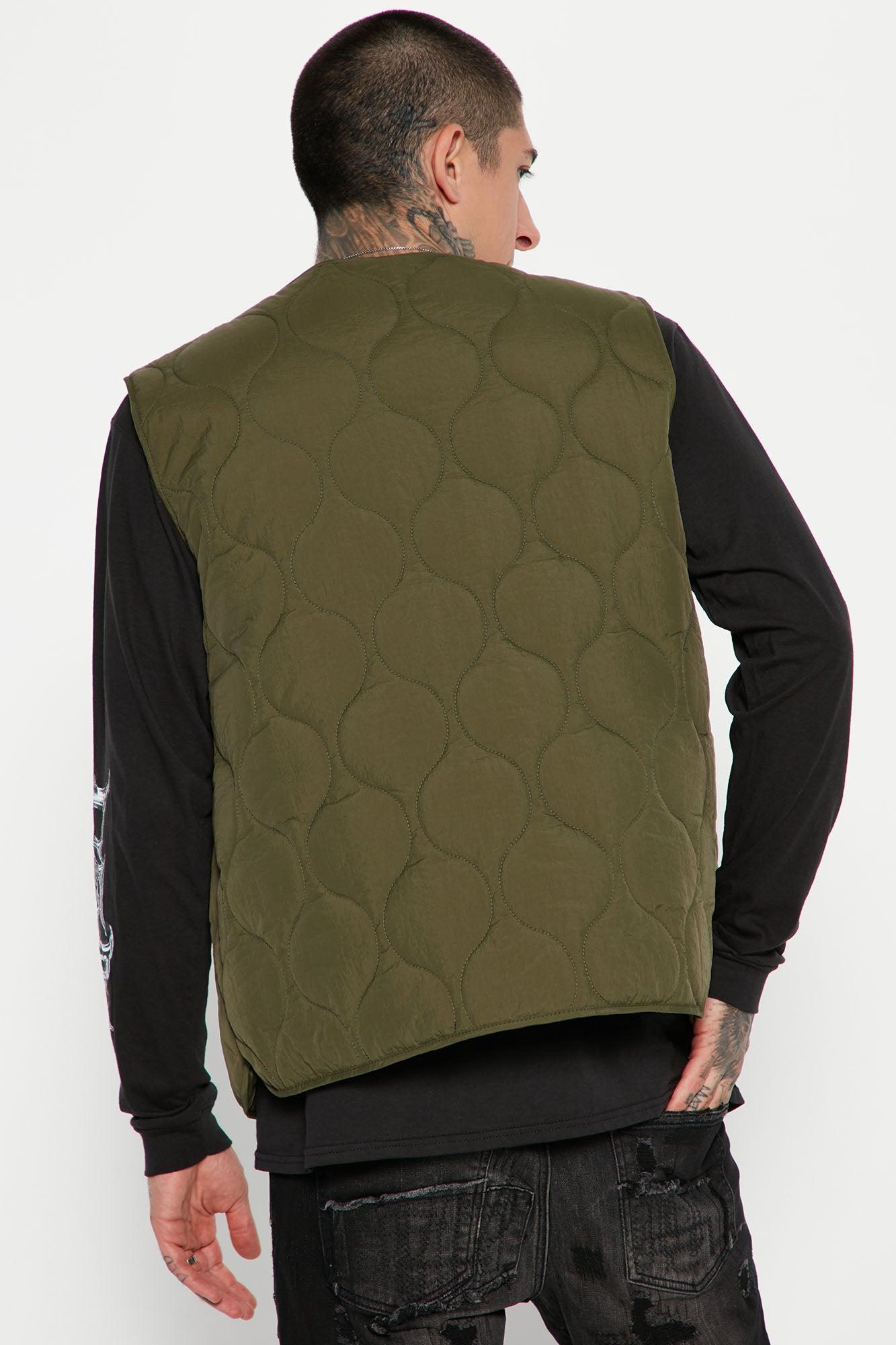 Layer Up Quilted Vest - Olive Product Image