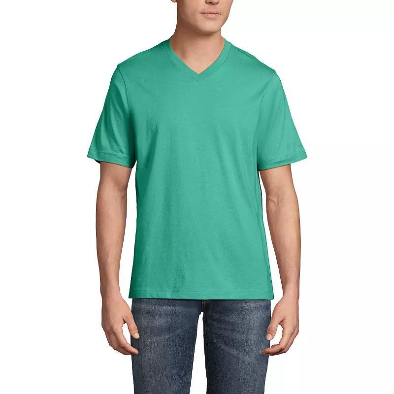 Men's Lands' End Super-T V-Neck Tee,  Product Image