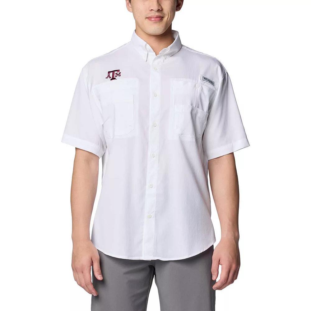 Men's Columbia White Texas A&M Aggies PFG Tamiami Omni-Shade Button-Down Shirt,  Product Image