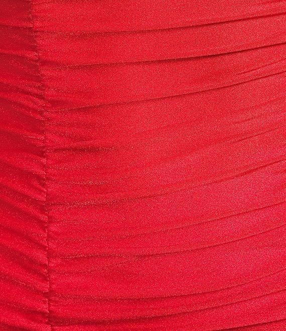 Honey and Rosie V-Neck Bar Back Shirred Dress Product Image