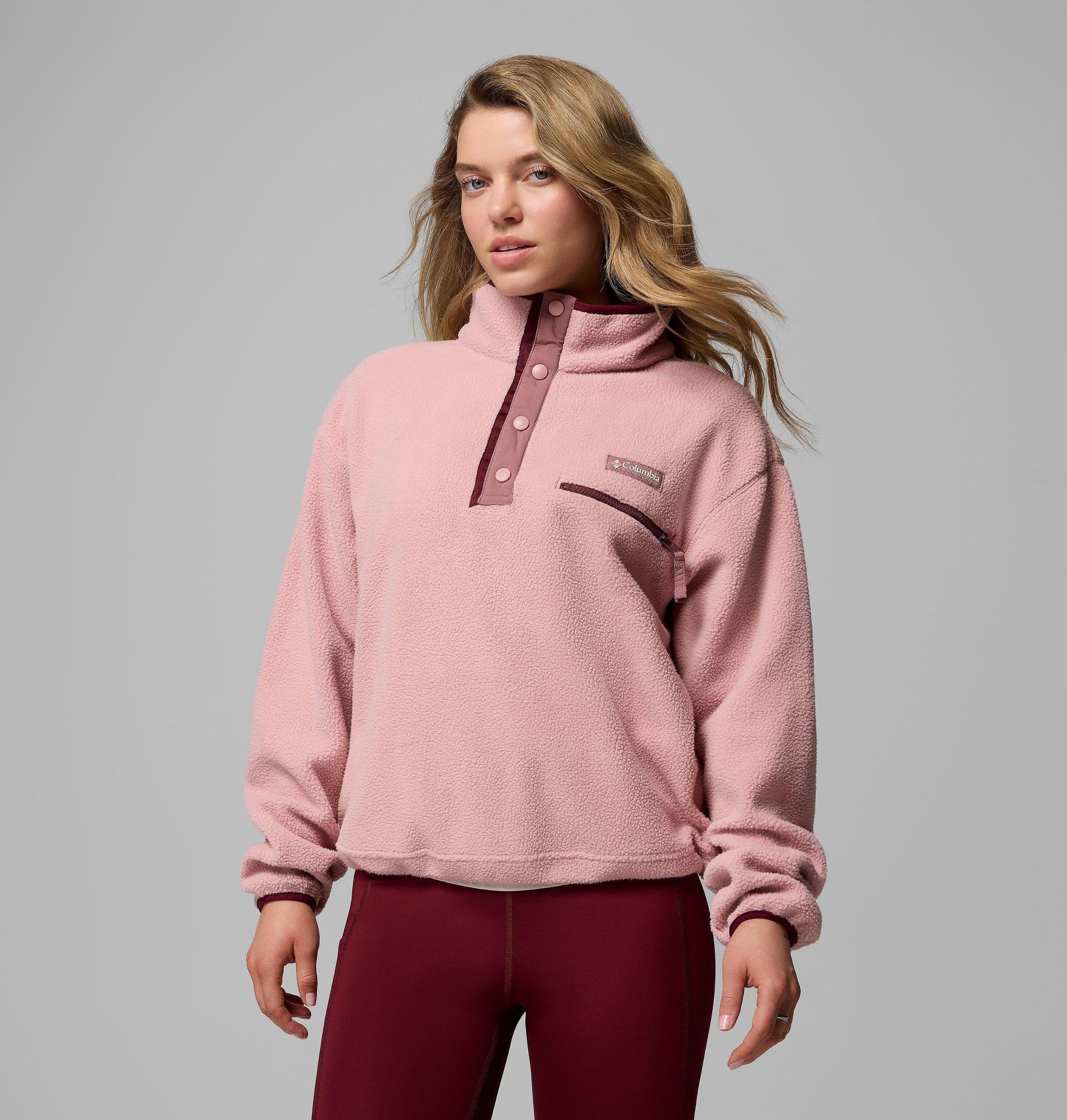Columbia Womens Helvetia II Cropped Half Snap Fleece Pullover- Product Image