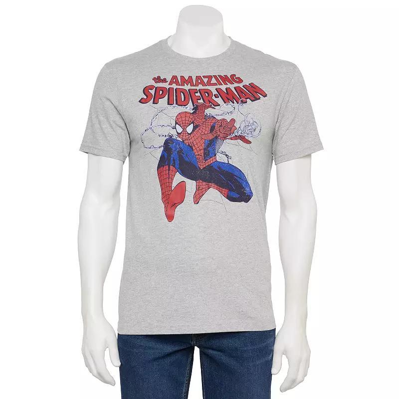 Mens Marvel The Amazing Spider-Man Retro Graphic Tee Grey Grey Product Image