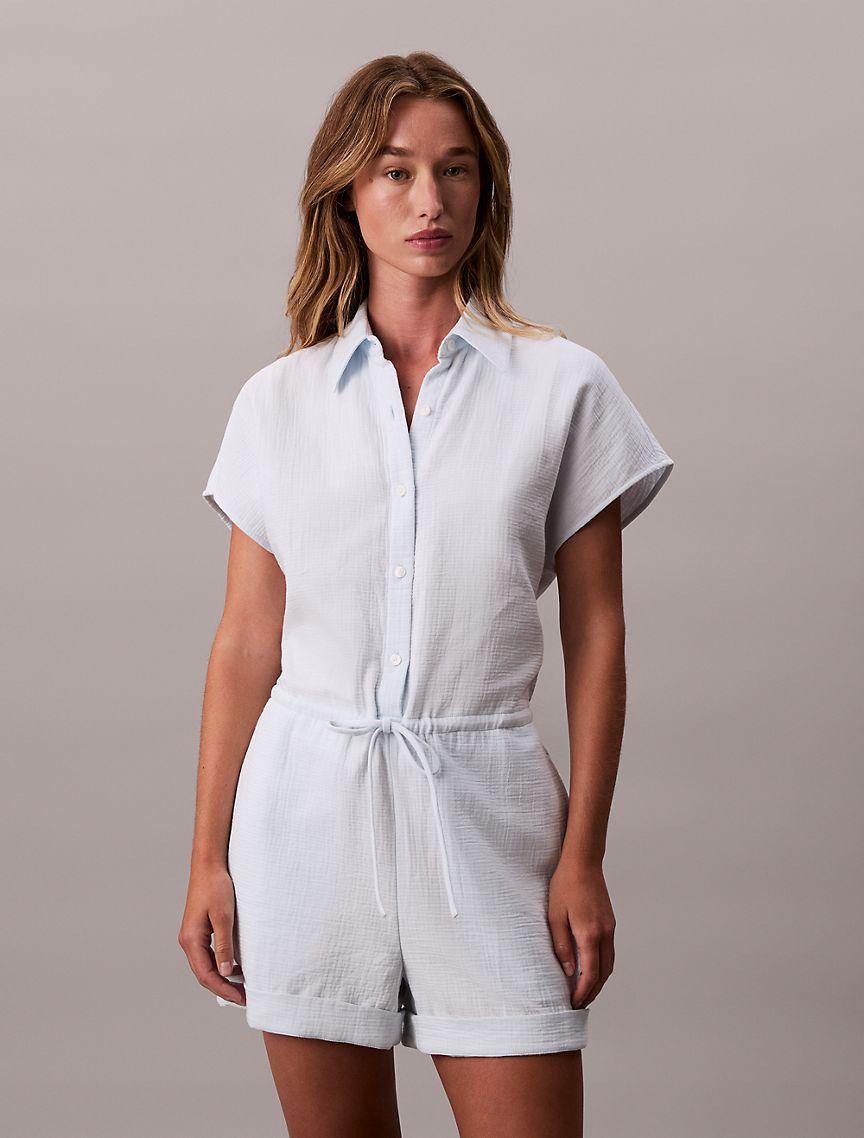 Cotton Viscose Gauze Romper Product Image