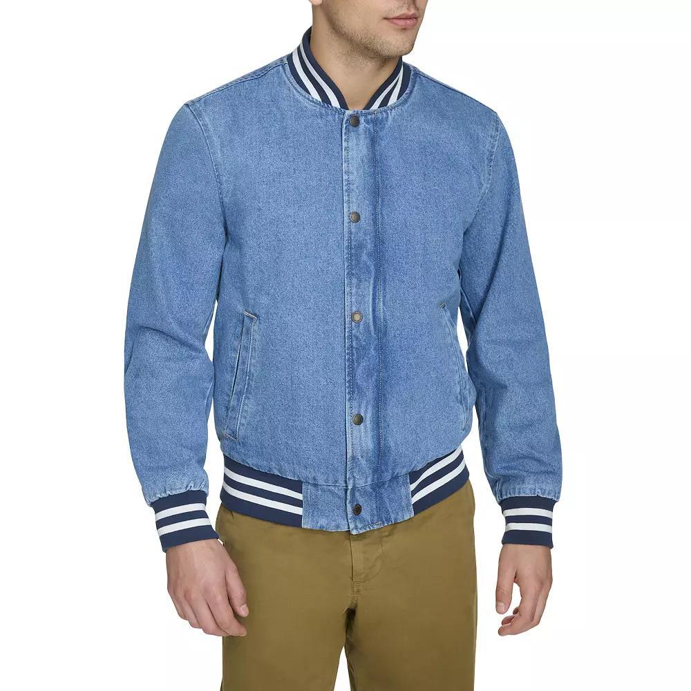 Men's Levi's® Denim Varsity Bomber Jacket, Size: Small, Blue Product Image