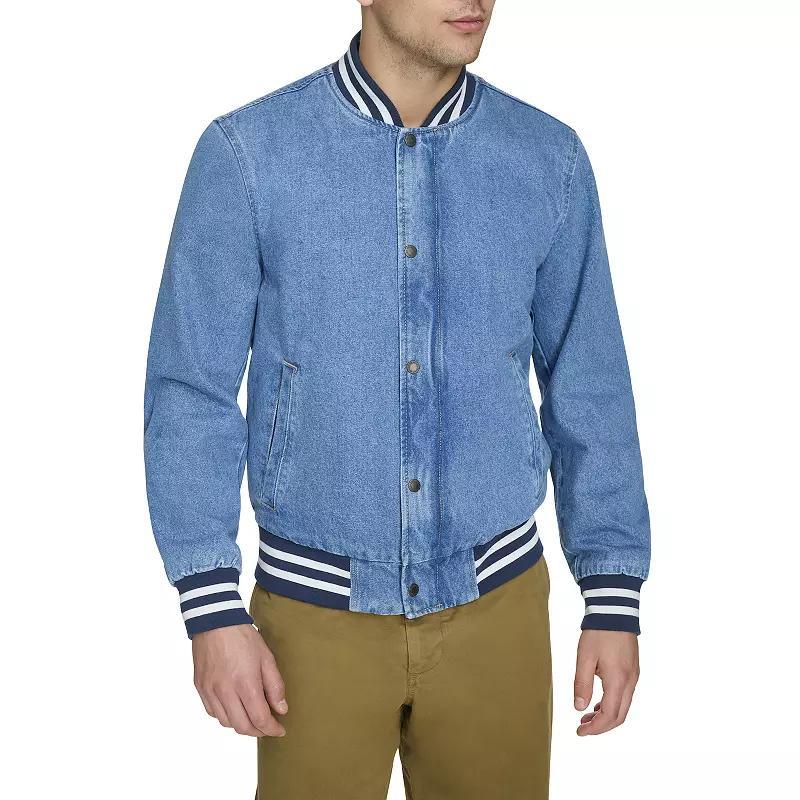 Men's Levi's® Denim Varsity Bomber Jacket, Size: Small, Blue Product Image