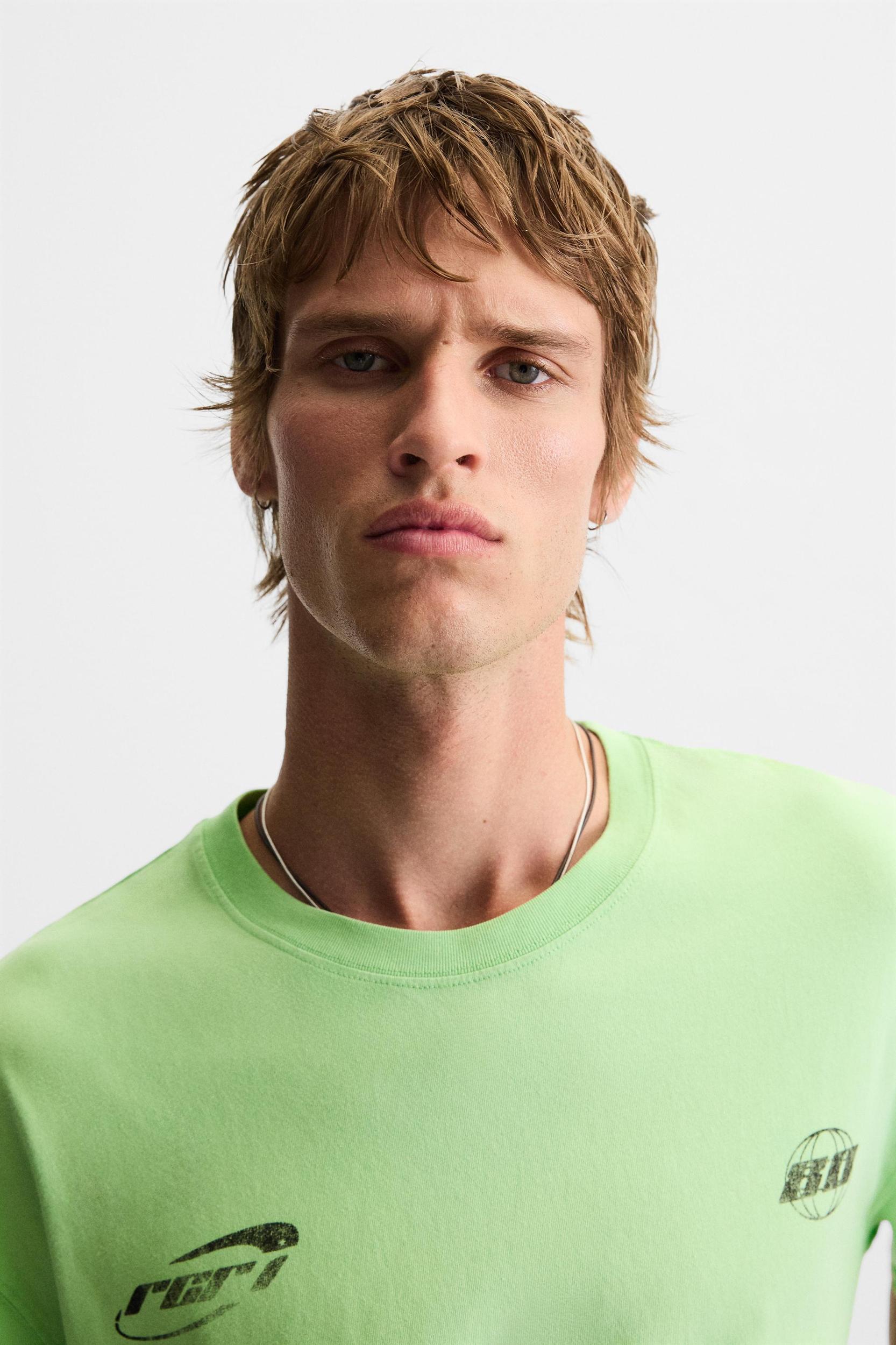 WASHED PRINT T-SHIRT Product Image