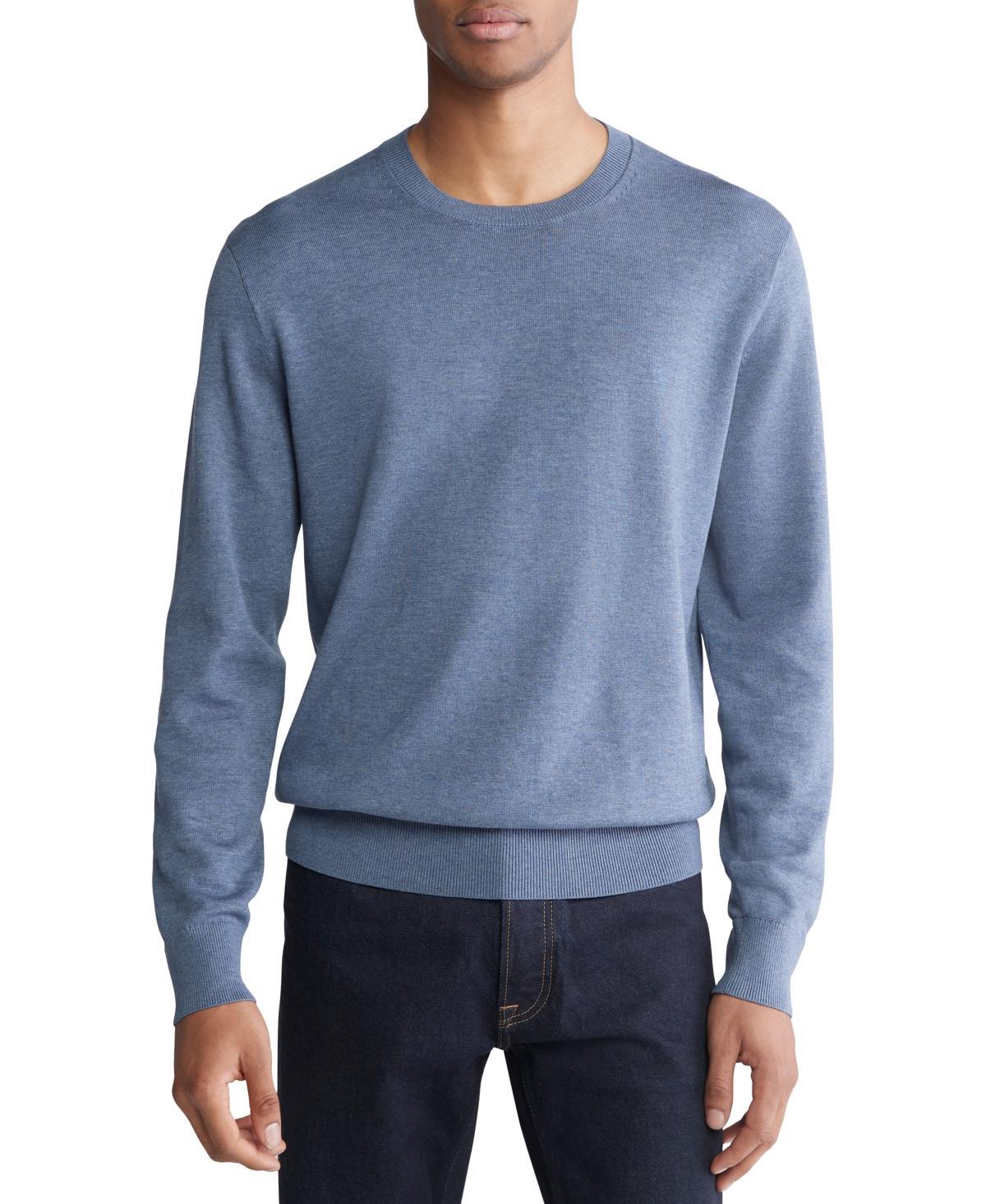 Calvin Klein Mens Long Sleeve Supima Cotton Crewneck Sweater Product Image