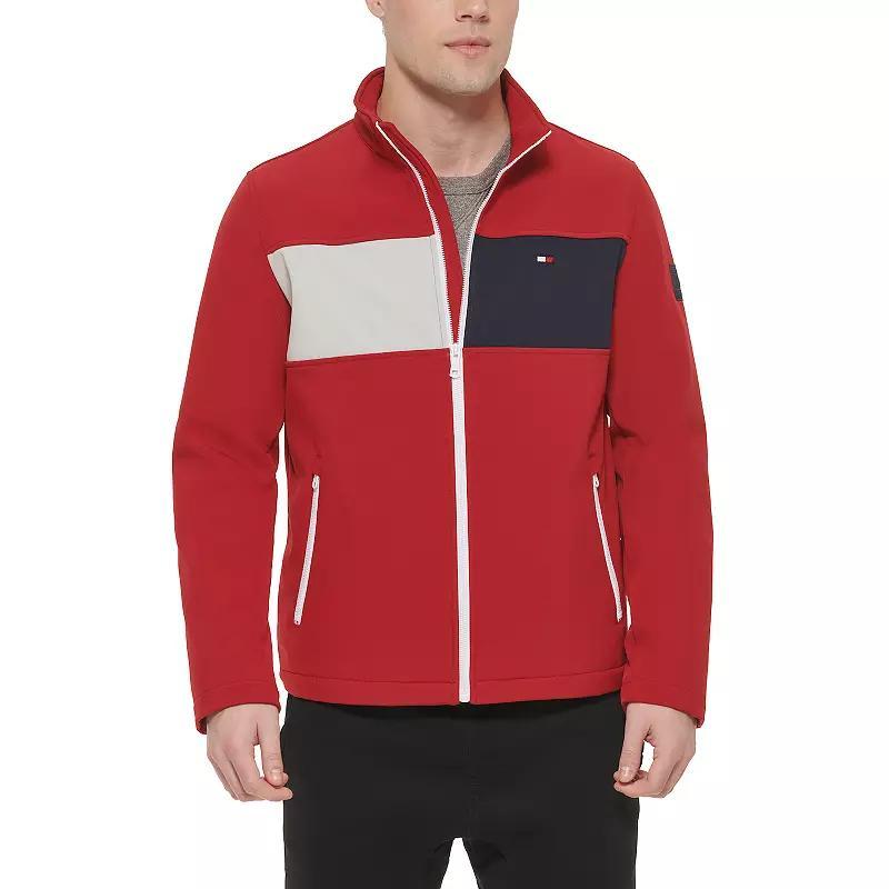 Mens Tommy Hilfiger Softshell Colorblock Jacket Product Image