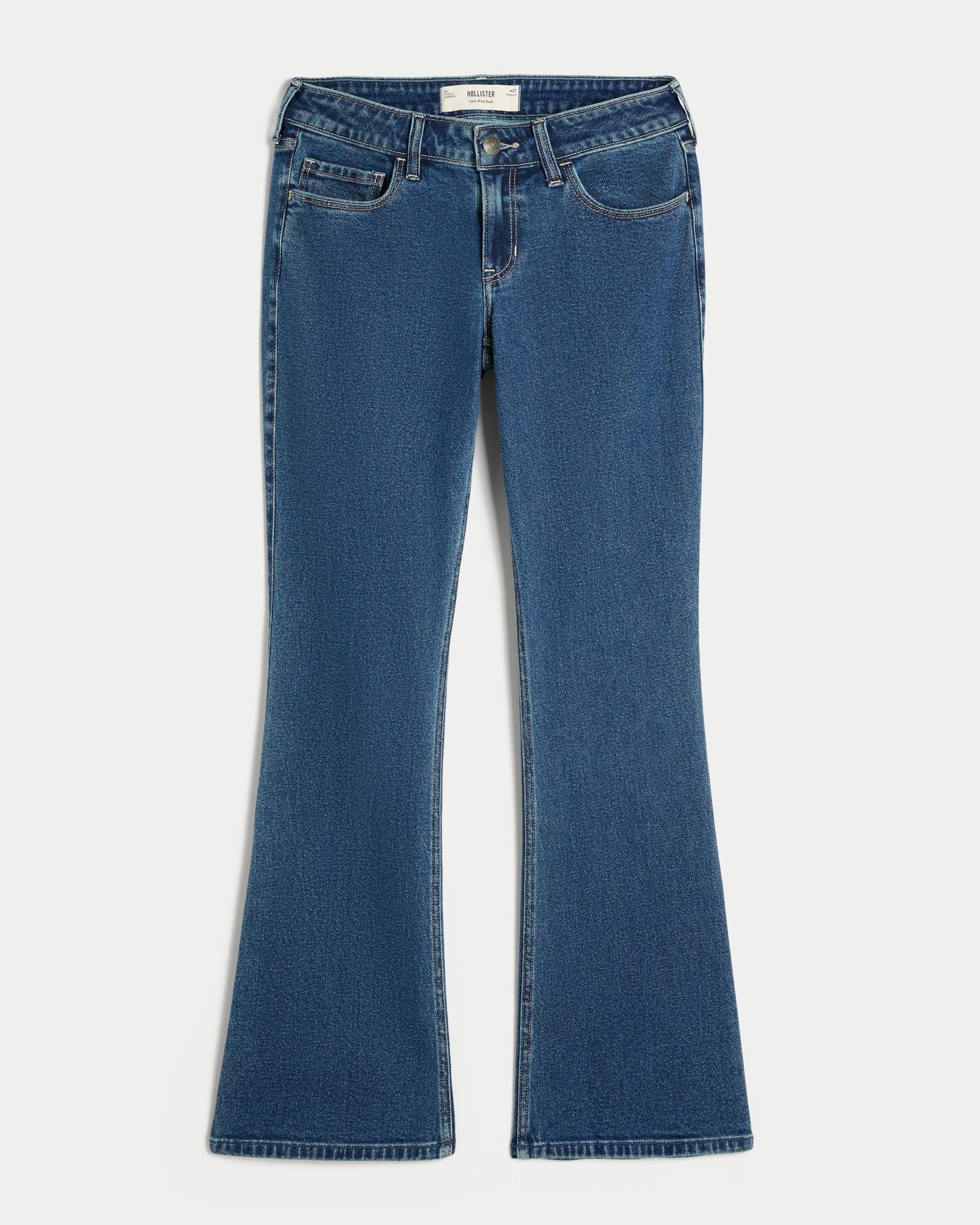 Low-Rise Medium Wash Boot Jeans Product Image
