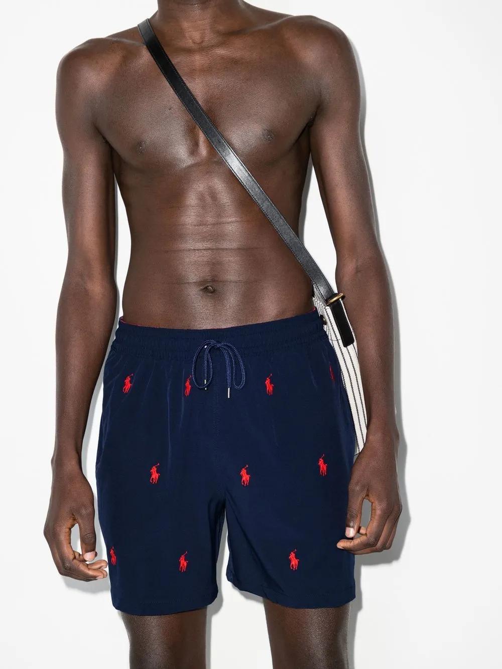 logo embroidered drawstring shorts Product Image