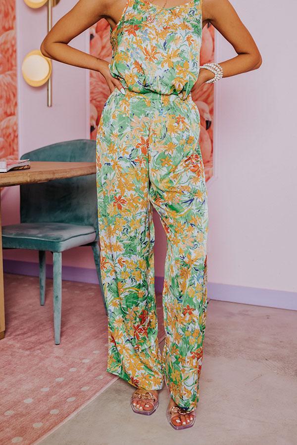 Hamptons Hideout Floral High Waist Pants Product Image