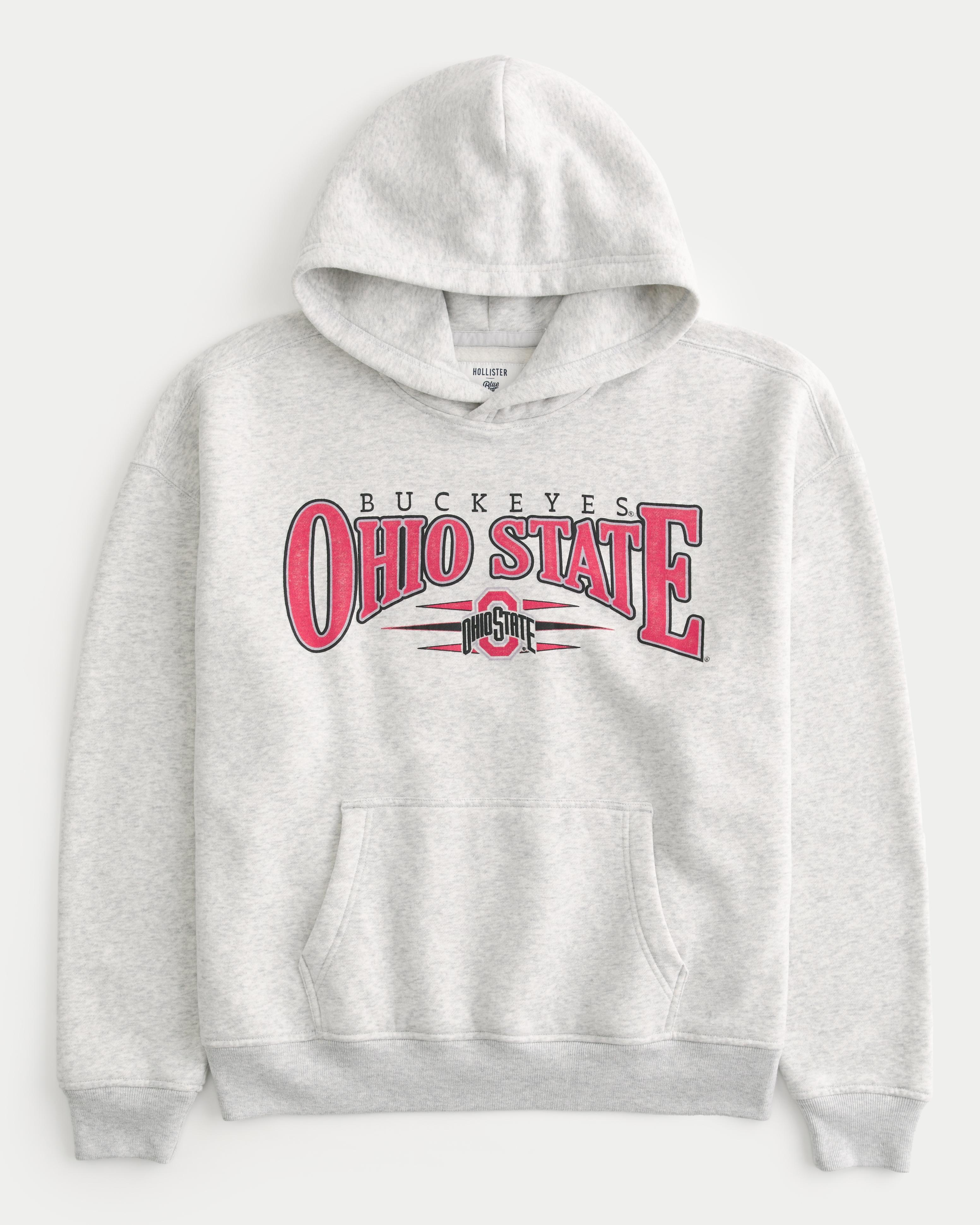 Boxy Ohio State Buckeyes Graphic Hoodie Product Image