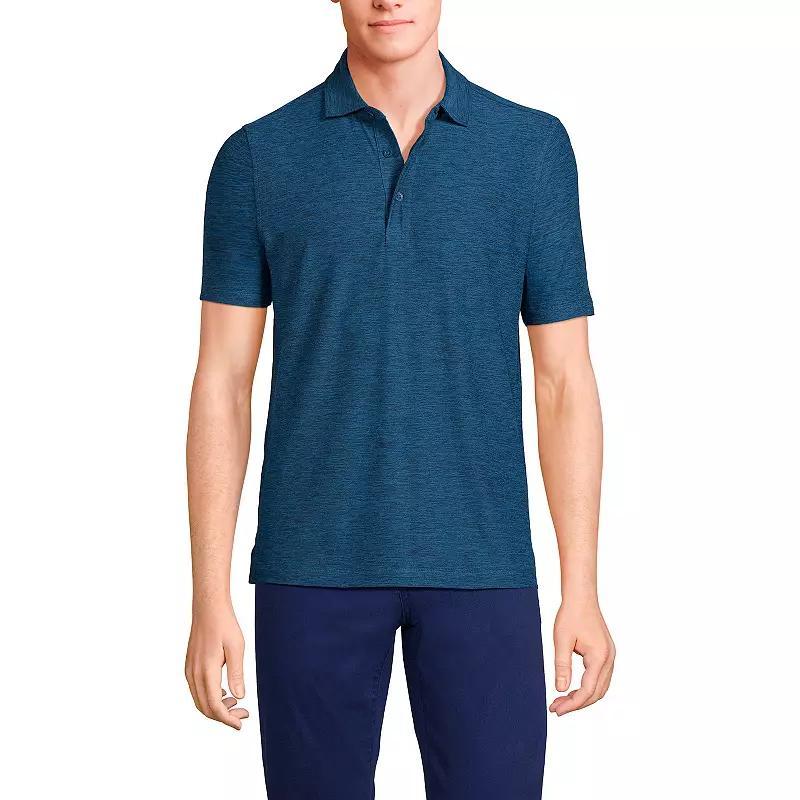 Men's Lands' End Short Sleeve Soft Performance Hybrid Polo Shirt,  Product Image