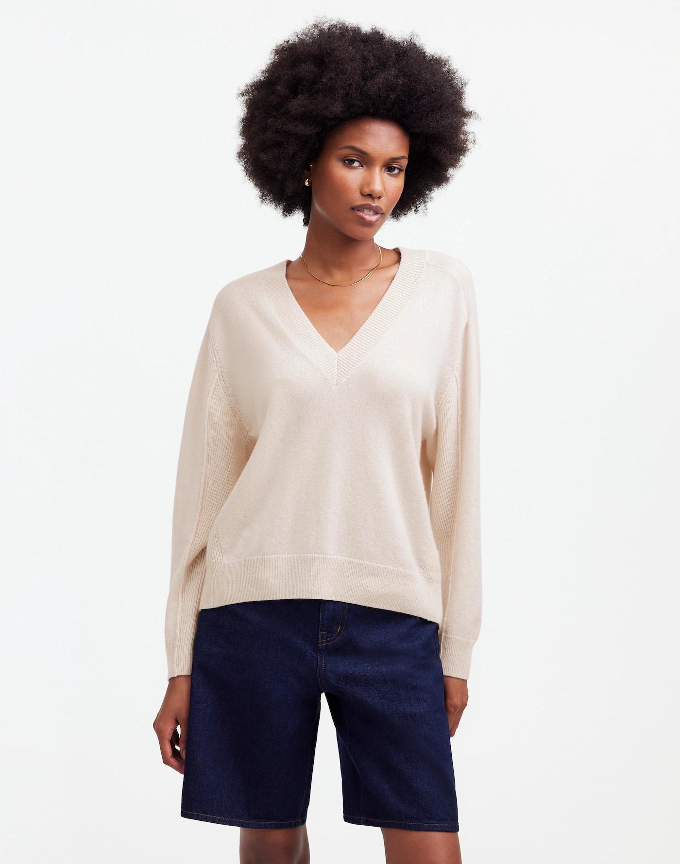 Cashmere V-Neck Sweater Product Image