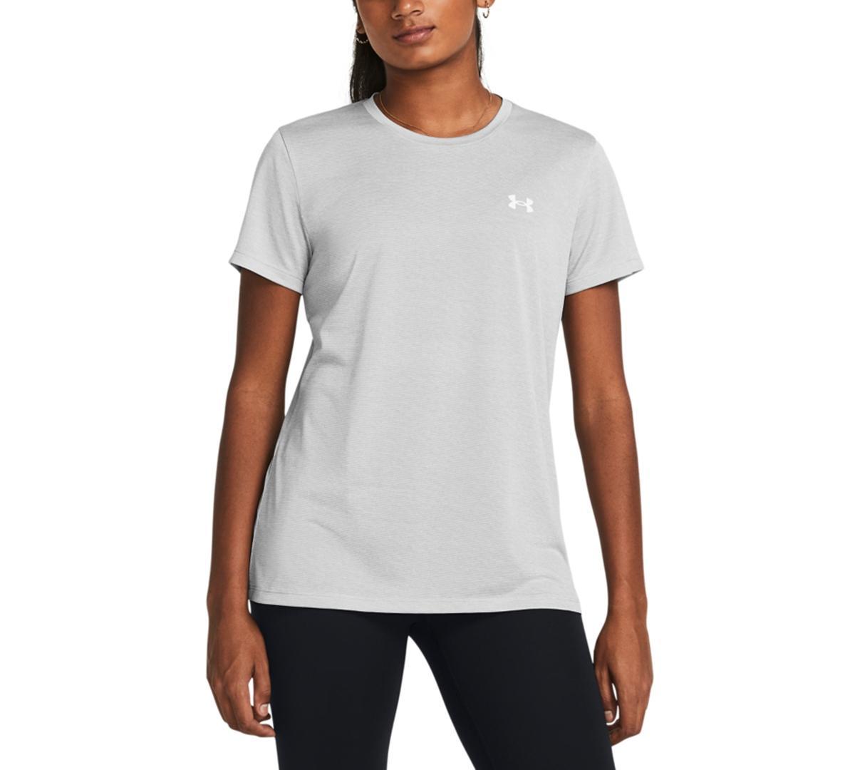 Under Armour Womens Tech Short-Sleeve Top - Mod Gray Product Image