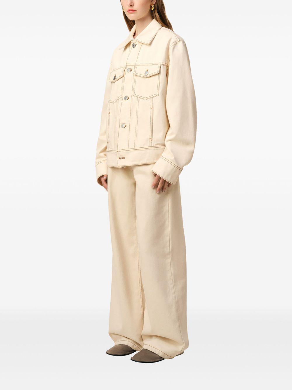 cotton trucker jacket Product Image