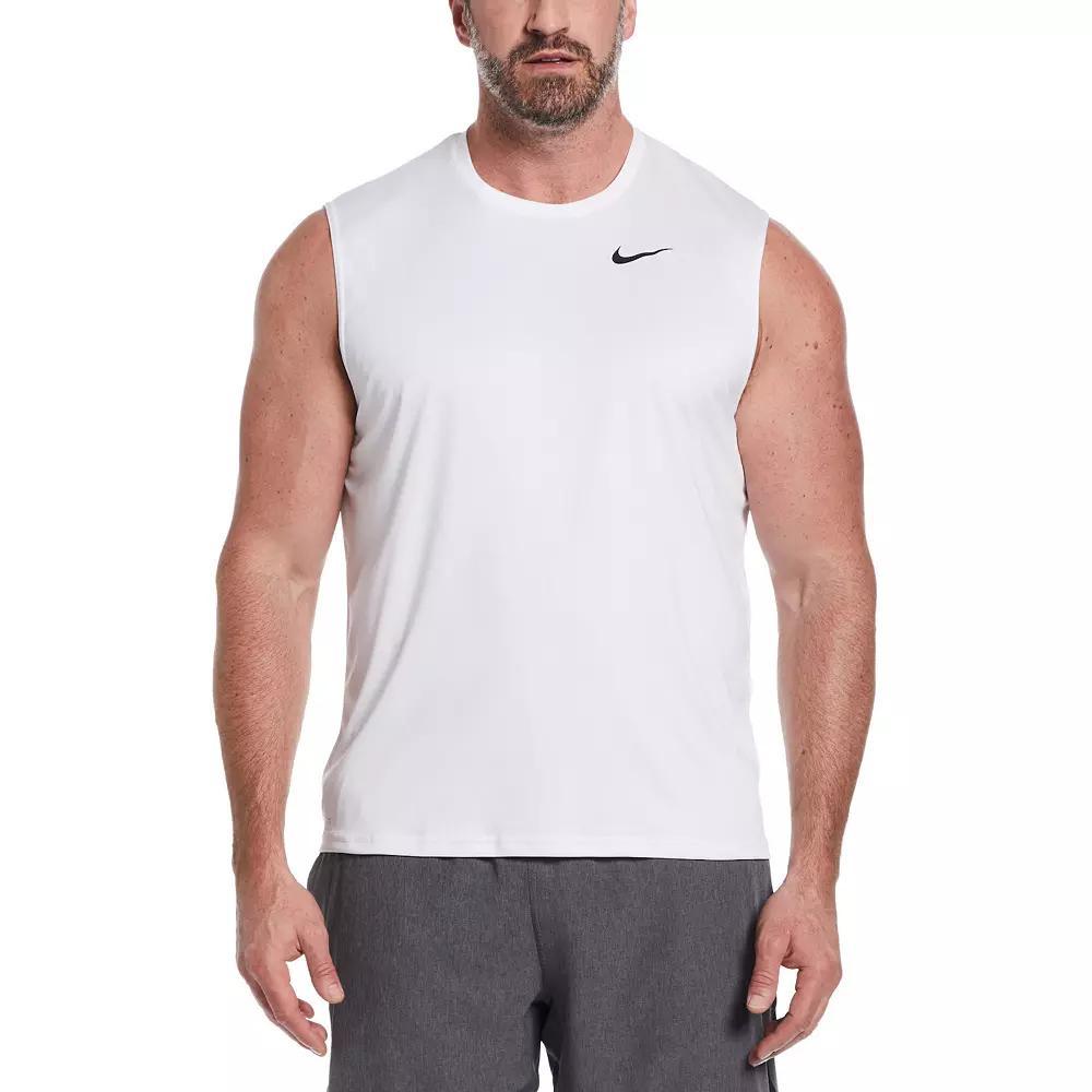 Big & Tall Nike Dri-FIT UPF 40+ Essential Sleeveless Hydroguard Swim Tee, Men's, Size: Large Tall, Dusty Cactus Product Image