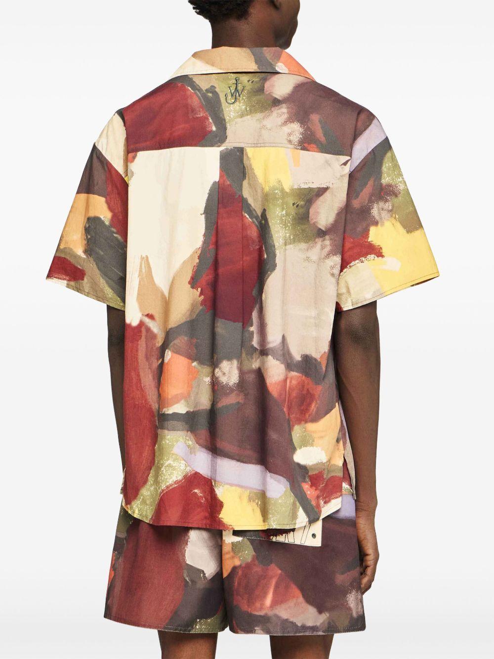 abstract-print cotton shirt Product Image