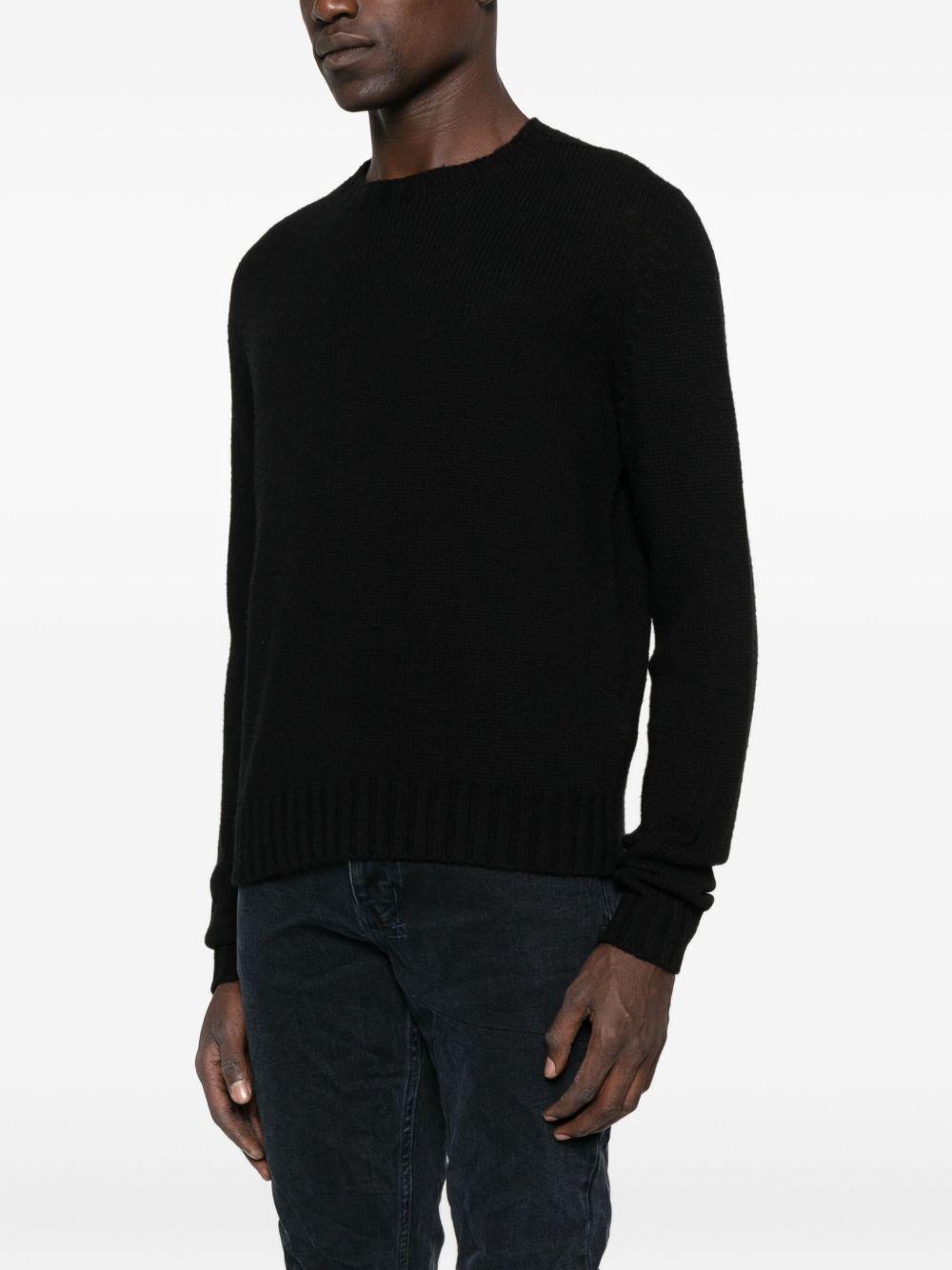 crew-neck knit sweater Product Image
