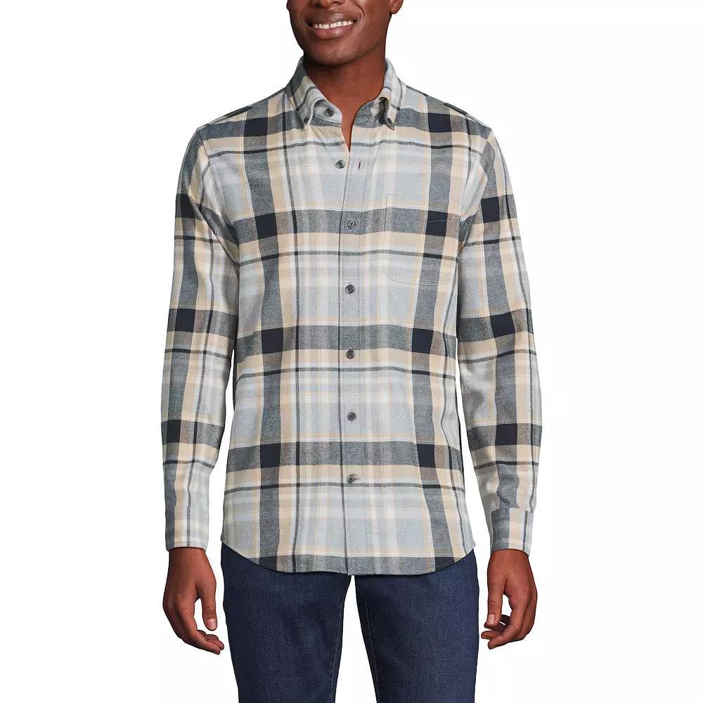 Men's Lands' End Traditional-Fit Flagship Flannel Shirt,  Product Image