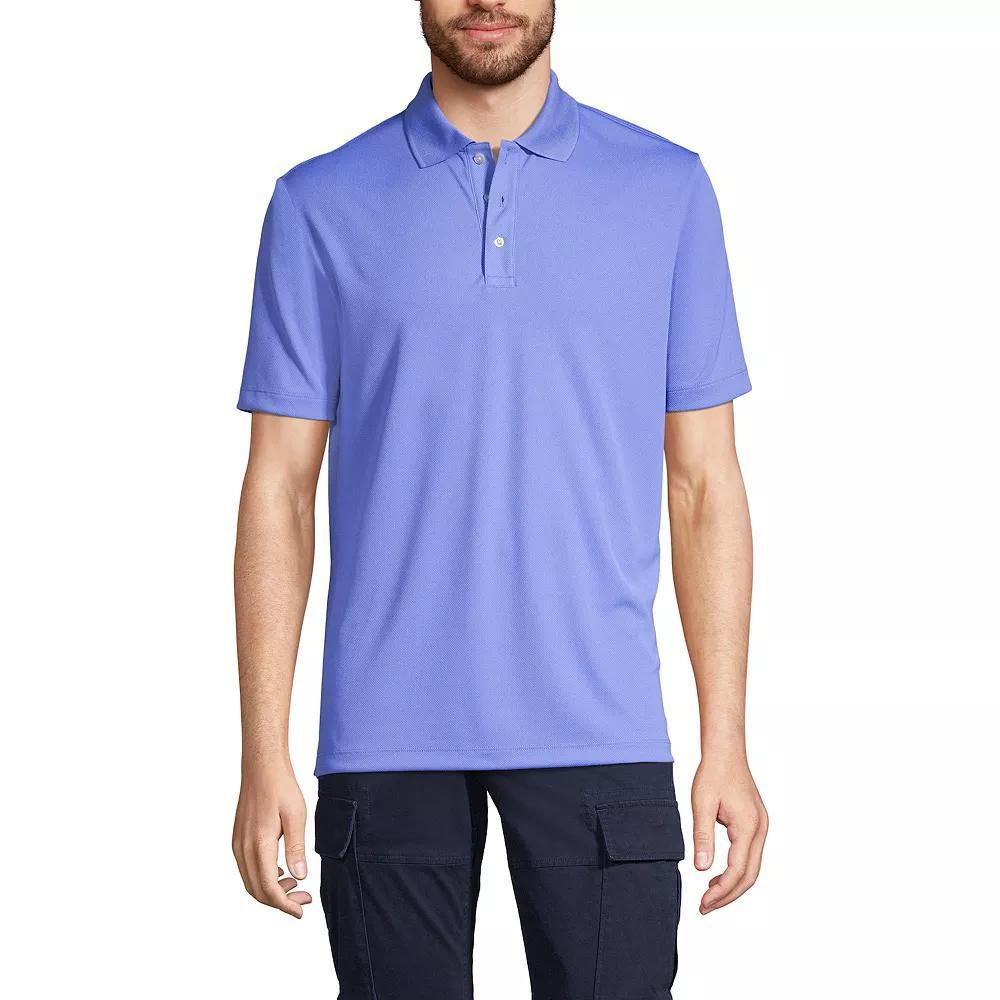 Men's Lands' End Short Sleeve Moisture-Wicking Active Polo Shirt,  Product Image
