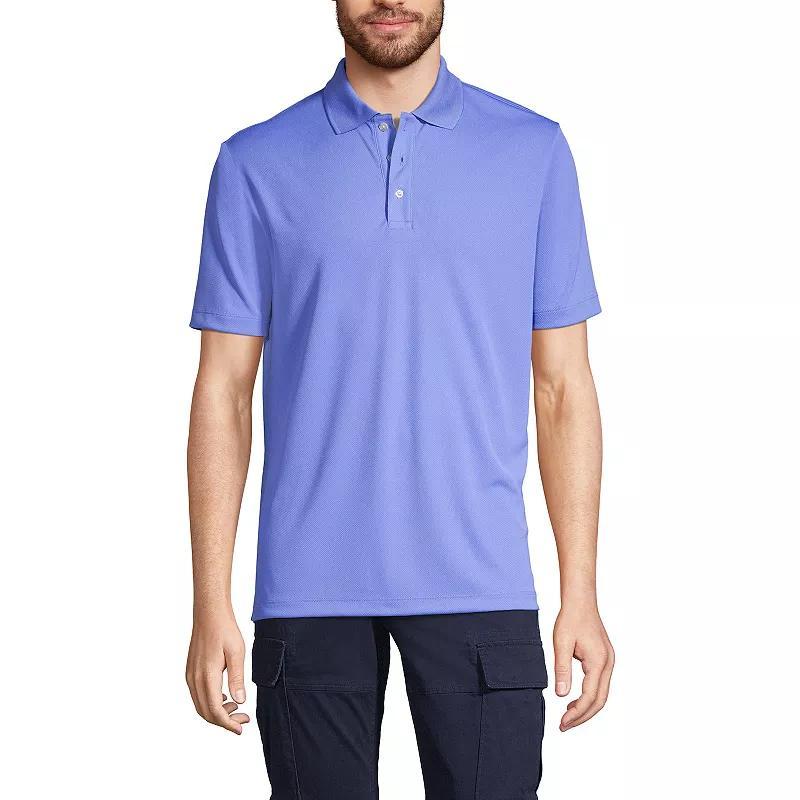 Men's Lands' End Short Sleeve Moisture-Wicking Active Polo Shirt,  Product Image