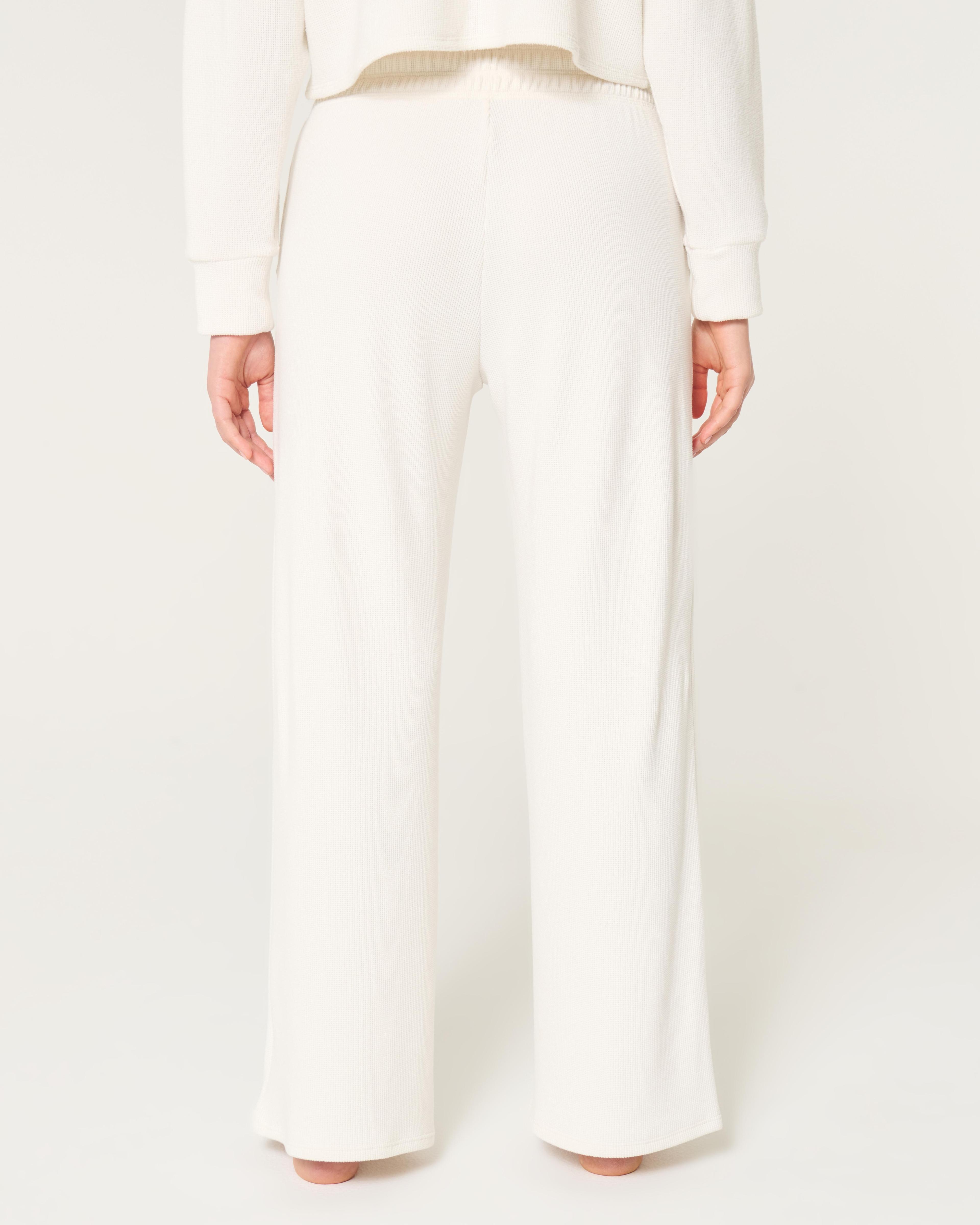 Gilly Hicks Waffle Wide-Leg Pants Product Image