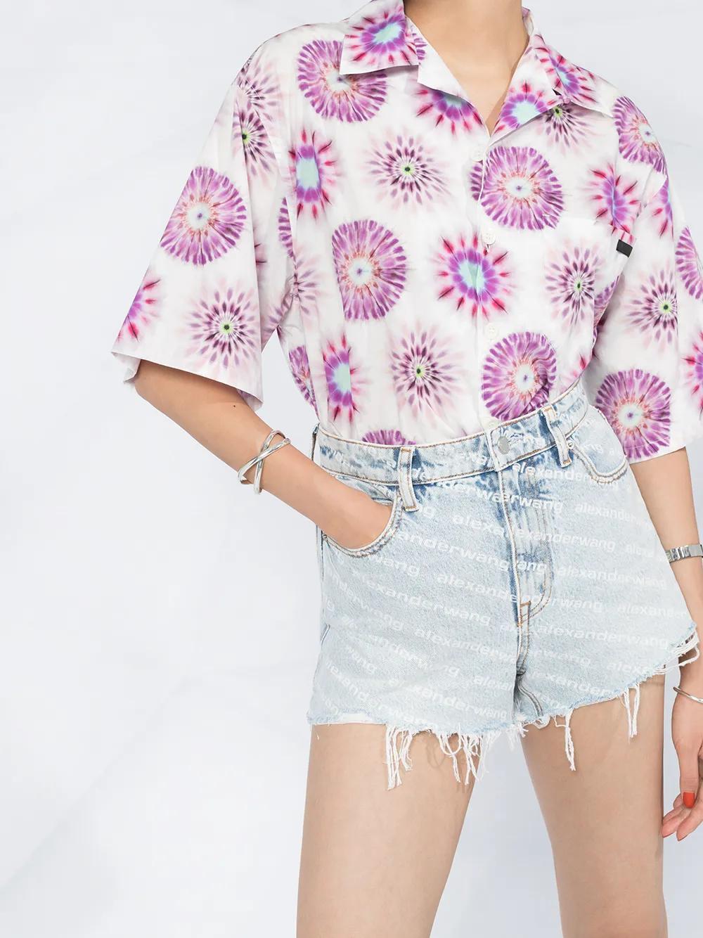 Bite high-waisted denim shorts Product Image